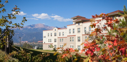 Campus building in a beautiful sunny day