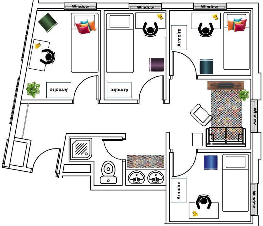 SV 4 Pivate Bedroom Suite