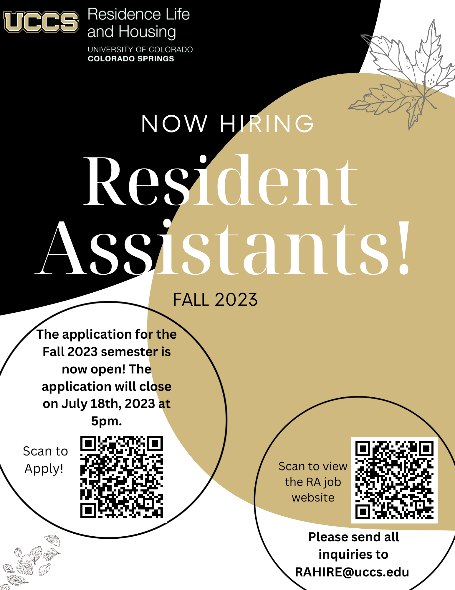 Apply to be an RA! | Residence Life & Housing