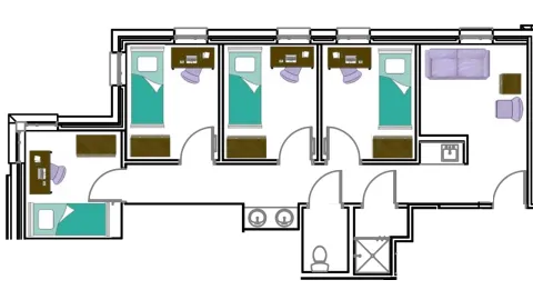 Copper House 4 Bed Layout