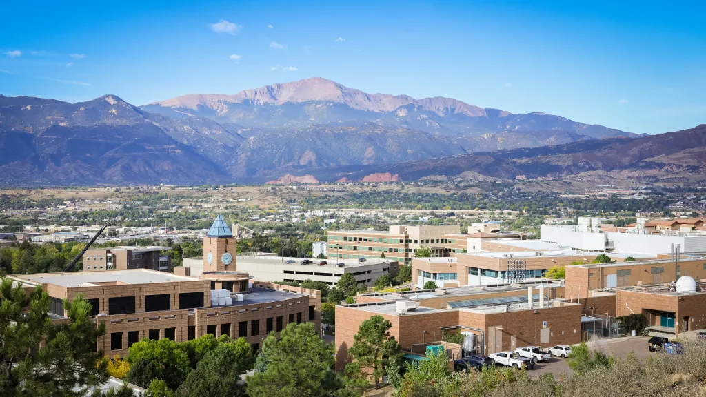 view of campus from austin bluffs